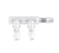 Huudngeje 30 Pcs F-Type Three Way Connector PP Side 3.9mm Water Pipe Joint Aquarium Fish Tank Hose Pagoda Water Separator