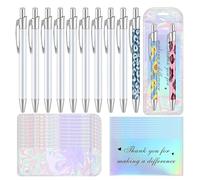 Huudngeje 30 Piece Sublimation Pen Set with Resealable Bag and Holographic Thank You Card Office School Stationery Supplies