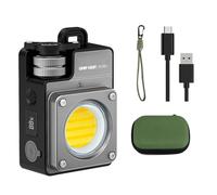 Huudngeje 3500LM Ultra Bright Mini Camping Light USB-C Rechargeable 5 Light Modes Portable for Outdoor Emergency Silver