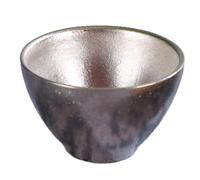 Huudngeje 4PCS Ti Portable Tea Cup Double-Wall TeaCup Titanium Outdoor Camping Picnic Cookware Hiking Tea Cup Traveling Accessory Glossy