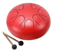 Huudngeje 6Inch 8 Tone Hollow Drum Steel Tongue Drum Garden Rain Drum Steel Tongue Drum Outdoor Rain Drum Suitable for Beginners,C