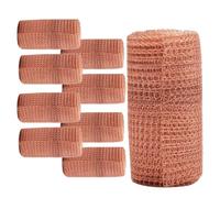 Huudngeje 9pcs 12.7cmx3Meter Copper Knitted Wire Mesh Rustproof Copper Mesh Roll for Rodent Copper Mesh for Garden House Ideal DIY