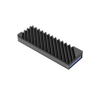 Huudngeje Aluminum M. 2 SSD Heat Sink with Silicone Thermal Pad Gasket for 2280 Solid State Hard Disk PC Accessories BLACK