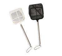 Huudngeje Aquarium Square Fishing Net Extendable Long Handle Fishing Gear for Catching Fish Shrimp Tank Clean Fishing Gear