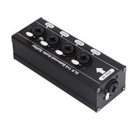 Huudngeje Audio Distributor 6.5TS Balanced XLR 1 in 4 Out Supports Digital and Analog Audio Splitter Expander