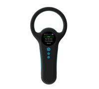 Huudngeje Black Animal Chip Reader 134.2/125KHz Dual Frequency Stores 800 Data Color Screen for Cats Dogs and Livestock