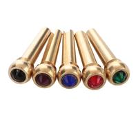 Huudngeje Brass Bridge Pins for Acoustic Guitars Fixed String Nails for 6 & 12 String Guitars Enhanced Stability & Tone