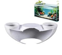 Huudngeje Corner Fish Tank Cave Fish Tunnel Aquarium PVC Aquarium Shrimp Aquarium Decor Shrimp Tank Accessories Fish Cave D