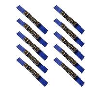 Huudngeje Dark Blue 10Pcs Orff Handbell, Multi-Faceted Ability Development Handbell, Dance Performance Instrument Easy Install Easy to Use