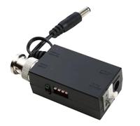 Huudngeje DC12V 1CH Active UTP Video Transmitter Balun BNC Video Balun for CCTV Camera DVR System