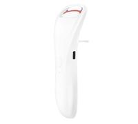 Huudngeje Dual-Arc Design Heated Eyelash Curlers, Rechargeable Electric Eyelash Curler with 3 Adjustable Temperature Settings Safe Gentle White