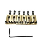 Huudngeje Electric Guitar Bridge Saddles Brass 10.5MM Tremolo Parts Electric Guitar Bridge String Saddle Guitar Parts