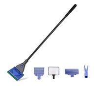 Huudngeje Fish Tank Cleaning Tool Long -Handle Fish Tank Brush Glass Cleaning Brush Aquatic Box Long Brush Long Rod Fish Tank