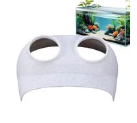 Huudngeje Fish Tank Decoration PVC Aquarium Tunnel Fish Cave Corner Shrimp Tank Accessories Aquarium Cave for Shrimp Aquatic Home Decor B