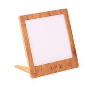 Huudngeje Fluorescent Desk Lamp 10000 Lux Bedside Light Lamp UV-Free LED Simulated Sunlight Touch Control with Support Stand