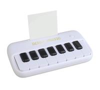 Huudngeje Kid Electronic Piano Portable 15 Keys Digital Keyboard Teaching Musical Instrument White