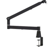 Huudngeje Low Position Microphone Boom Arm,360°Rotatable Mic Stand,Microphone Holder with 3/8inch 5/8inch Adapters,Microphone Arm