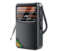 Huudngeje Pocket Radio Portable Mini Full Band Radio AM/FM/SW Radio with Rechargeable Battery Support Earphone MiniRadio for Old,A