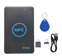 Huudngeje RFID Smart Chip Duplicator 5 Frequency+ UID Keychain NFC Reader Copier HID 125K/IC/ID 13.56Mhz 125Khz Token Writer Clone