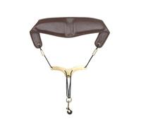 Huudngeje Saxophone Shoulder Neck Strap Adjustable Sax Double Shoulder Strap Harness Sax Musical Instruments Accessories Brown