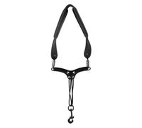 Huudngeje Saxophone Strap Adjustable Saxophone Neck Strap with Metal Hook Comfortable Breathable Saxophone Harness Sling