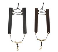 Huudngeje Saxophone Straps PU Leather Foldable Shoulder Strap Wind Instrument Accessories Saxophone Shoulder Strap