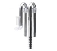 Huudngeje Stainless Steel Aquarium Water Inlet Skimmer Waterweed Pipe Shrimp Hose Bracket Fish Tank Filter Accessories
