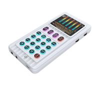 Huudngeje Voice Changer Handheld Microphone with 8 Sound Effects Lighting Mini Live Broadcast Handheld Mic B