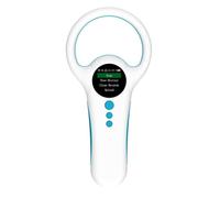 Huudngeje White Animal Chip Reader 134.2/125KHz Dual Frequency Stores 800 Data Color Screen for Cats Dogs and Livestock