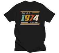 huUKH7HGT 1974 Birthday Gifts 50 Years Old 50th Bday Present T-Shirts Black M