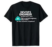 huUKH7HGT Devops Engineer Definition Funny Engineering T Shirts Black 3XL
