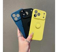 HUUMAGIC Luxury Silicone Magnetic Stand Case for Iphone 17 Air 16 15 14 13 12 11 Pro Max Plus Candy Color Soft Cover(for iPhone 16 Pro/Titanium Gray)