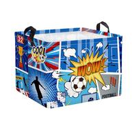HUUMONSS Comic Balls Baby Laundry Hamper Collapsible Clothes Kids Storage Basket Large Boys Gift Toy Box Bin for Nursery Room, Football, 36L