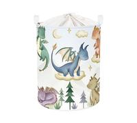 HUUMONSS Cute Dinosaur Storage Basket for Parents Organizing Kids Toys Clothes Large Dragon Boys Gift Toy Box Box Bin Laundry Hamper for Bathroom Shower,Tree,63L