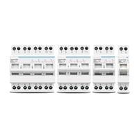 HUUOQIWY 1P 2P 3P 4P 63A MTS Dual Power Manual Transfer Isolating Switch Interlock Circuit Breaker 1Pcs(25 V,4)