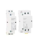 HUUOQIWY HCH8-25A 2P 4P 40A 63A 100A 220V Household AC Modular Contactor with Manual Control Switch 2NO 1NO1NC 2NC 4NO 2NO2NC4NC(1,16A-2NO)
