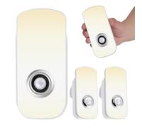 HuuppHip 2 Pack Night Light Plug in Wall,Motion Sensor Night Light with Warm & White Lgiht,2 in 1 Rechargeable Emergency Light for Hallway Side & Emergency Torch,4m Sensor Distance,20m Light Spread