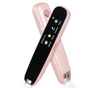 HuuppHip OCR Reader Pen, 112 Languages, Dyslexia Aid, Pink | 32GB memory, WiFi Bluetooth, rechargeable 650mAh battery, 12 offline languages, 98% accuracy