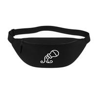 Huuraa Bum Bag Aquarius Gift Crossbody Bag Black 2.5 liters Aquarius Gift idea