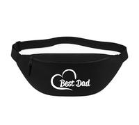 Huuraa Bum Bag Best Dad Gift Crossbody Bag Black 2.5 liters Best Dad Gift idea
