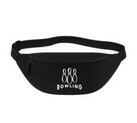 Huuraa Bum Bag Bowling Gift Crossbody Bag Black 2.5 liters Bowling Gift idea