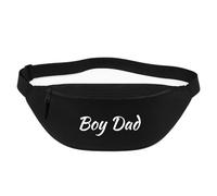 Huuraa Bum Bag Boy Dad Schriftzug Gift Crossbody Bag Black 2.5 liters Boy Dad Schriftzug Gift idea