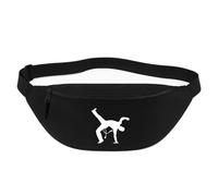 Huuraa Bum Bag Capoeira Gift Crossbody Bag Black 2.5 liters Capoeira Gift idea