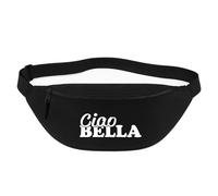 Huuraa Bum Bag Ciao Bella Gift Crossbody Bag Black 2.5 liters Ciao Bella Gift idea