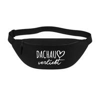 Huuraa Bum Bag Dachau verliebt Gift Crossbody Bag Black 2.5 liters Dachau verliebt Gift idea