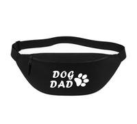 Huuraa Bum Bag Dog Dad Tapse Gift Crossbody Bag Black 2.5 liters Dog Dad Tapse Gift idea