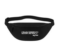 Huuraa Bum Bag German Shepherd Gift Crossbody Bag Black 2.5 liters German Shepherd Gift idea