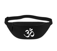 Huuraa Bum Bag Hinduism Om Gift Crossbody Bag Black 2.5 liters Hinduism Om Gift idea
