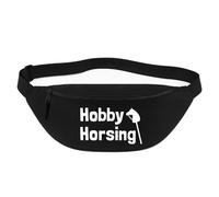 Huuraa Bum Bag Hobby Horsing Gift Crossbody Bag Black 2.5 liters Hobby Horsing Gift idea