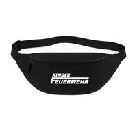 Huuraa Bum Bag Kinder Feuerwehr Gift Crossbody Bag Black 2.5 liters Kinder Feuerwehr Gift idea
